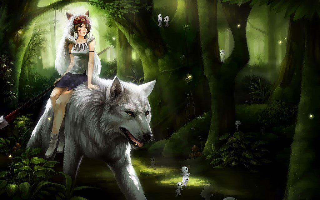 Girl Wolf Anime Manga Poster