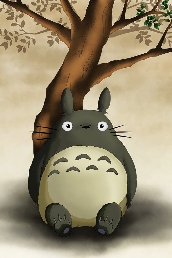 totoro bonsai tree My Neighbor Totoro Tree Anime Manga Poster – My Hot Posters