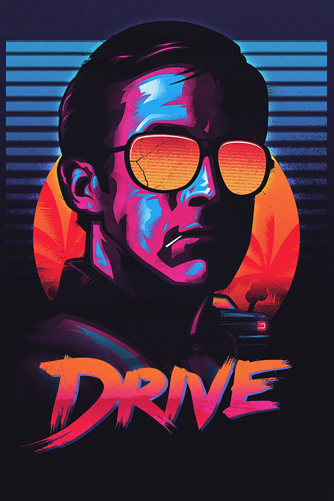 Drive Face Movie Fan Art Poster