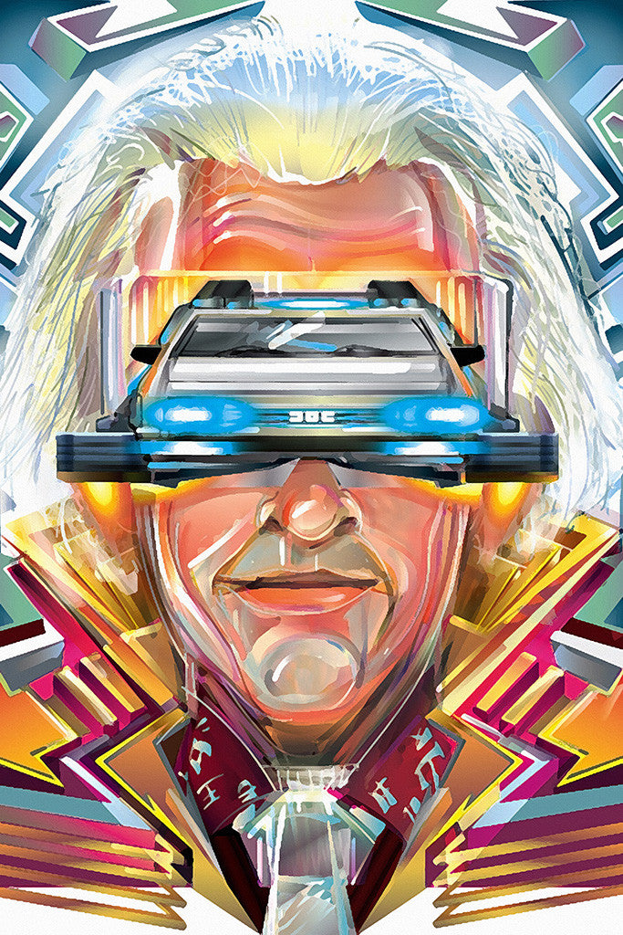 Back To The Future DMC-12 Movie Fan Art Poster