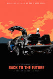 Back To The Future De Lorean DMC 12 Movie Fan Art Poster