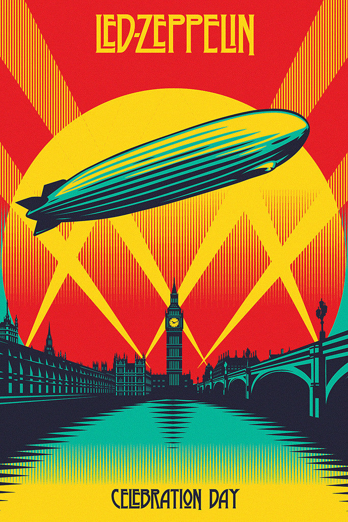 Led Zeppelin Celebration Day Classic Rock Poster