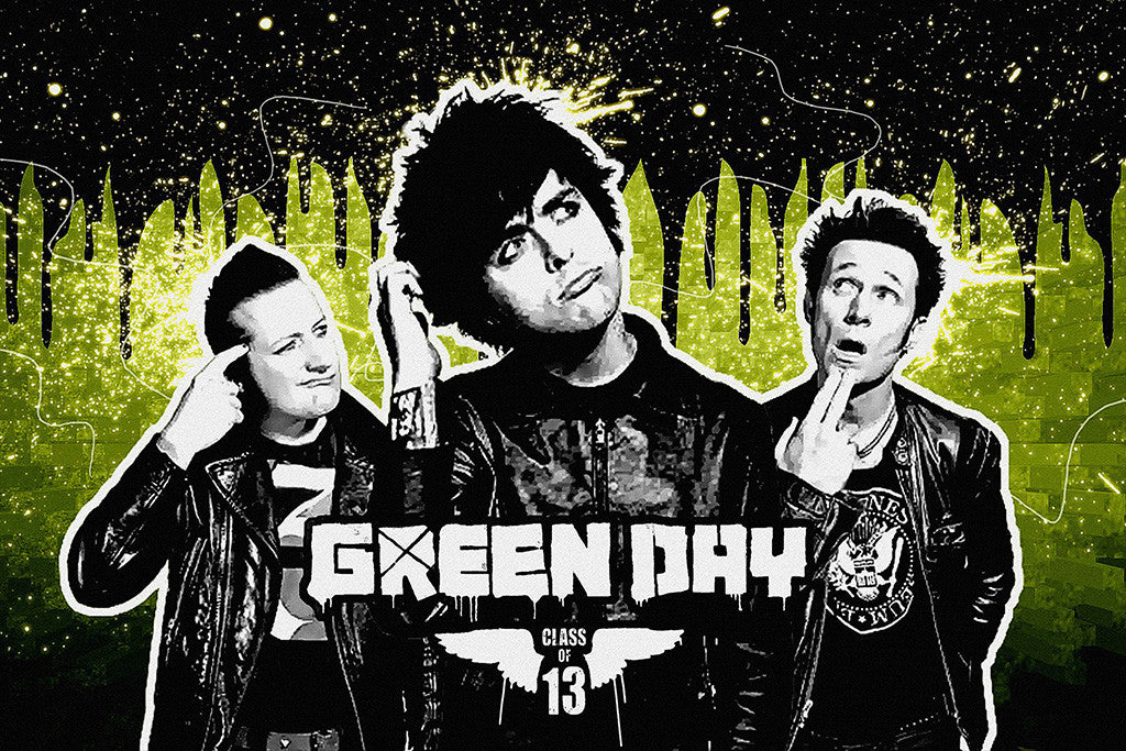 Green Day Band Rock Music Poster