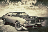 Ford Falcon XB Retro Muscle Car Poster