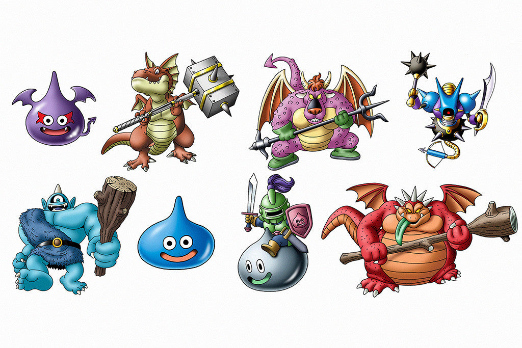 dragon quest monsters starters Dragon Quest Monsters Old Classic Retro Game Poster – My Hot Posters