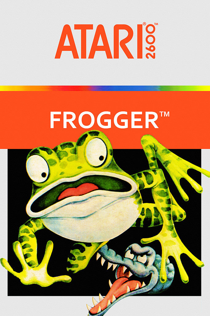 Frogger Old Classic Retro Game Poster