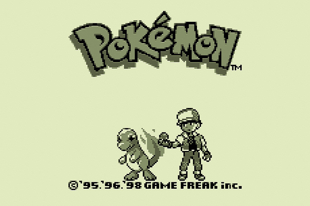 Pokemon GameBoy Old Classic Retro Game Poster