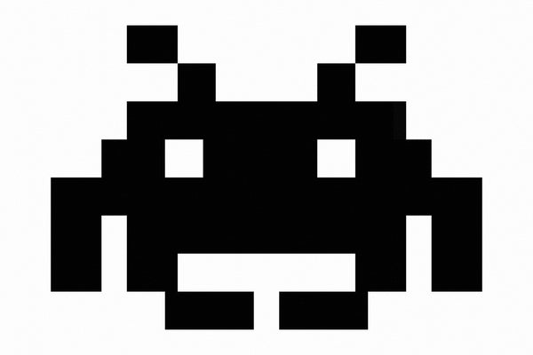 Space Invaders Pixels Old Classic Retro Game Poster – My Hot Posters