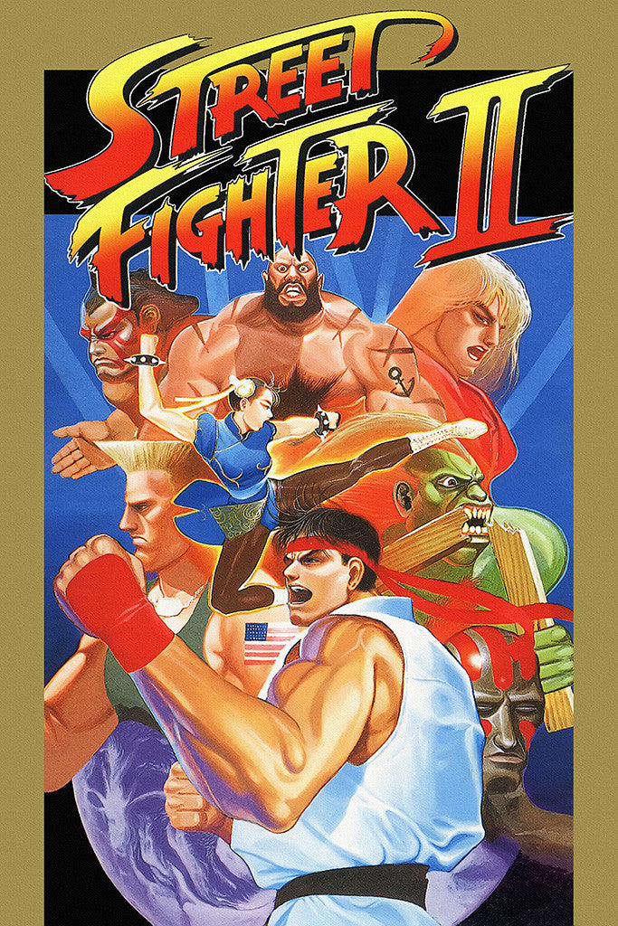 Street Fighter II 2 Old Classic Retro Game Poster My Hot Posters street-fighter-ii-2-old-classic-retro-game-poster-my-hot-posters
