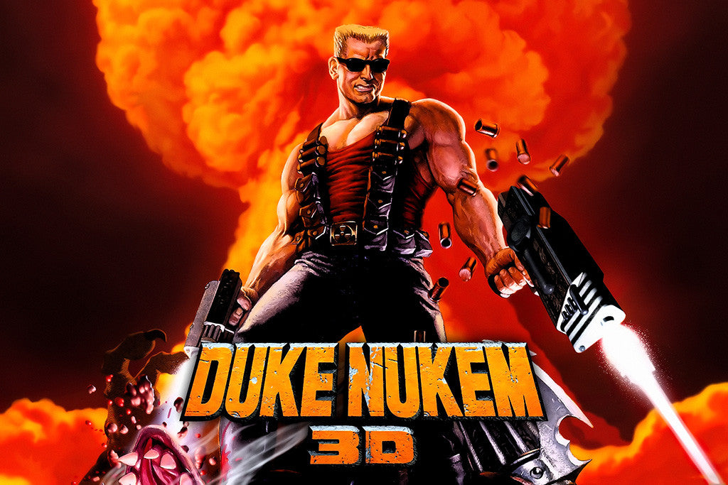 Duke Nukem 3D PC Old Classic Retro Game Poster My Hot Posters