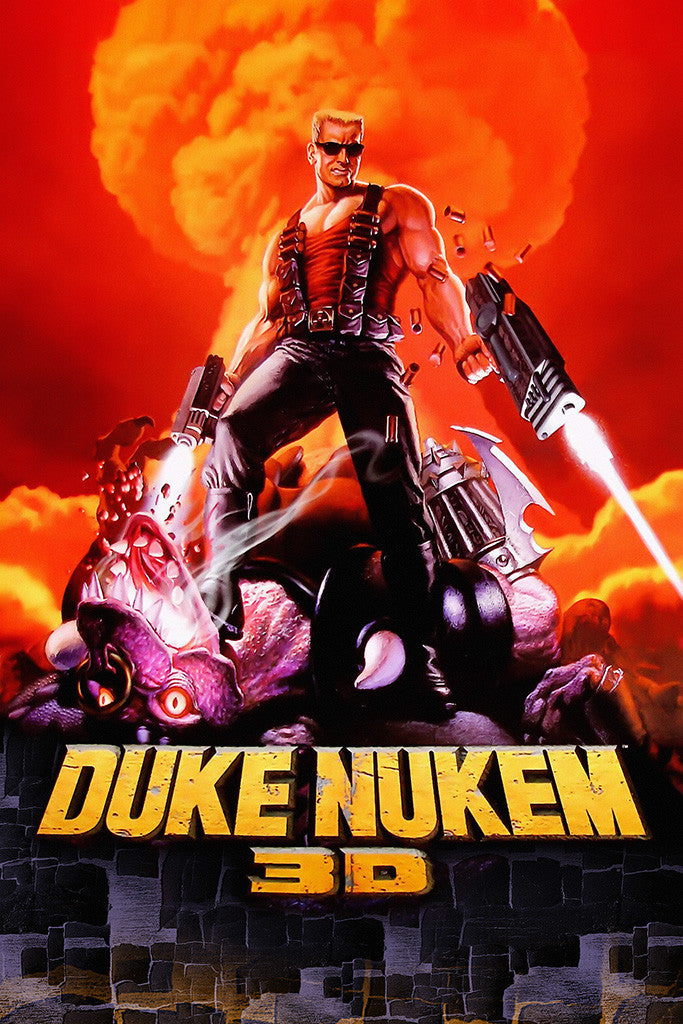 Duke Nukem 3D Old Classic Retro Game Poster