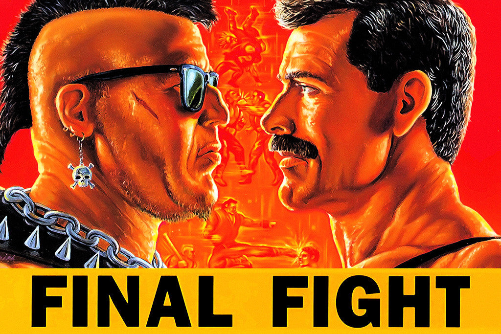 Final Fight Old Classic Retro Game Poster