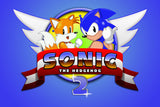 Sonic the Hedgehog 2 Old Classic Retro Game Poster