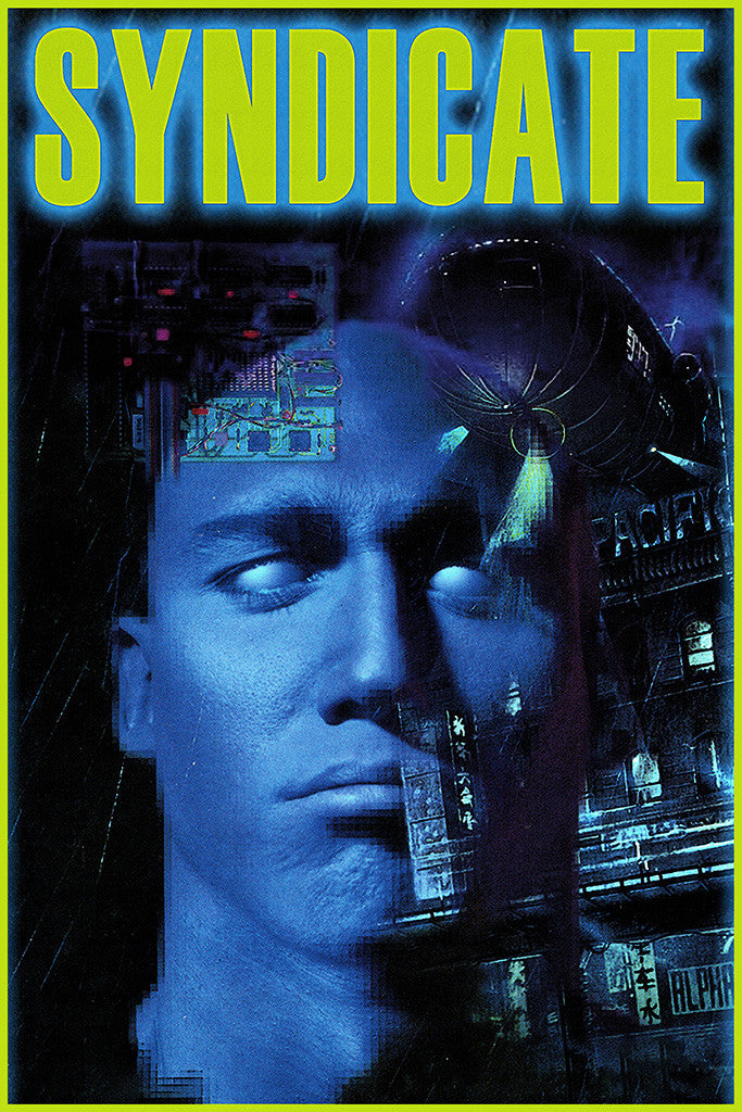 Syndicate 1993 Old Classic Retro Game Poster