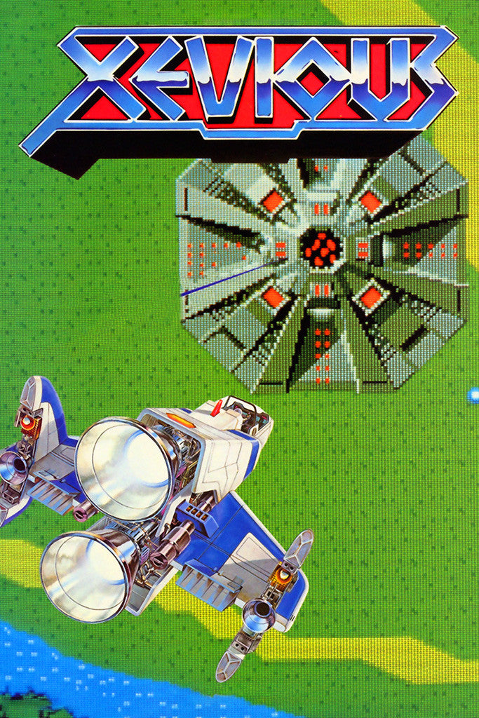 Xevious Old Classic Retro Game Poster