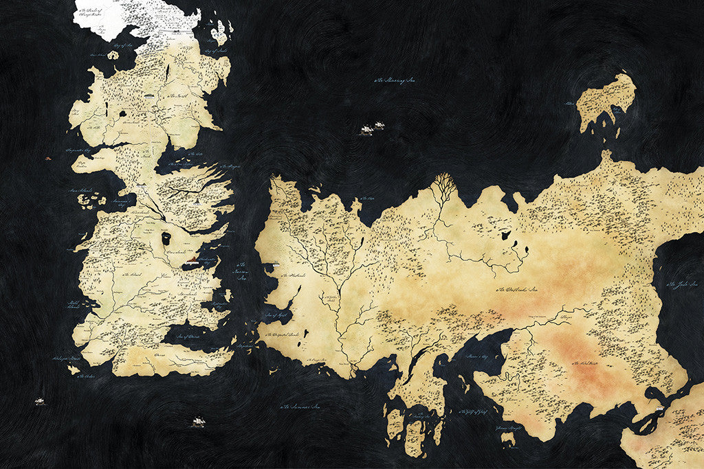 Game of Thrones GoT Map Poster
