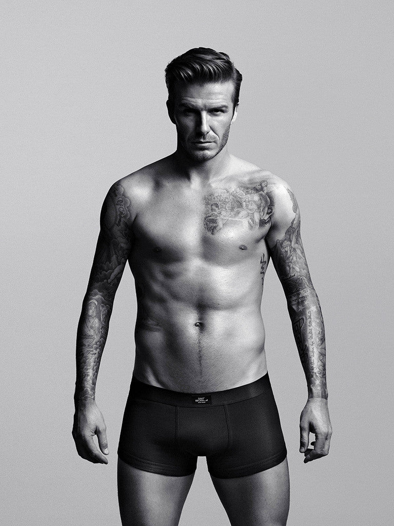David Beckham Black and White Soccer Poster