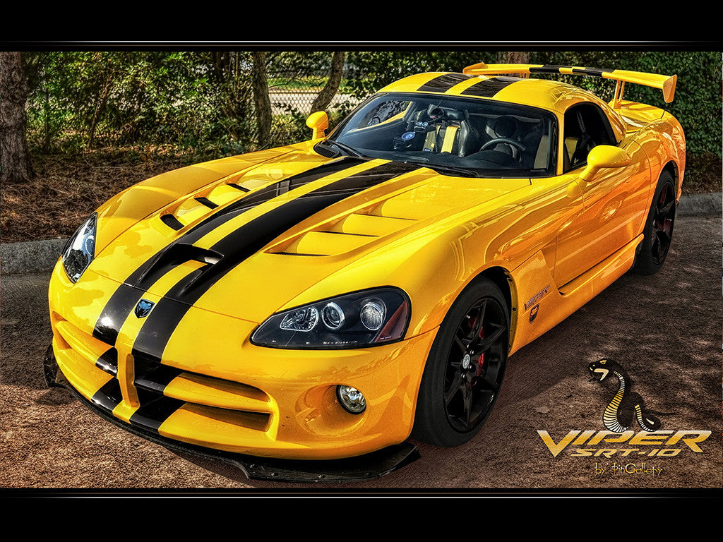 Dodge Viper SRT-10 Yellow Poster