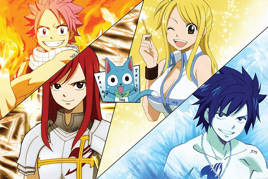 Fairy Tail Characters Anime Poster