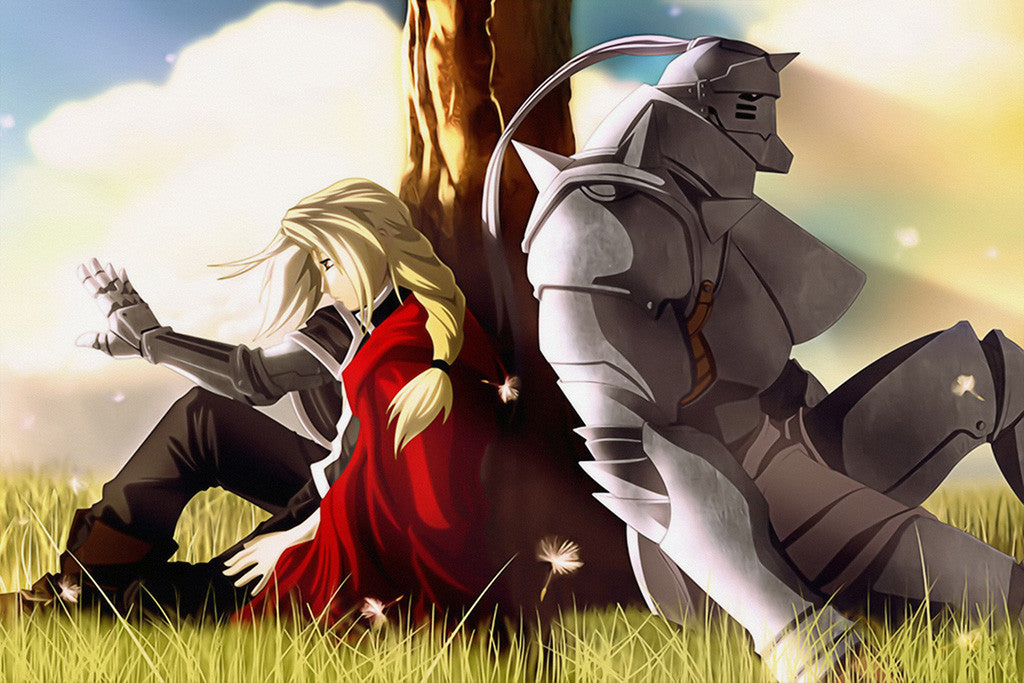 Fullmetal Alchemist Brotherhood Elric Brothers Anime Poster – My