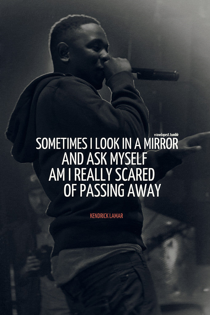 Kendrick Lamar Quotes Hip Hop Rap Poster