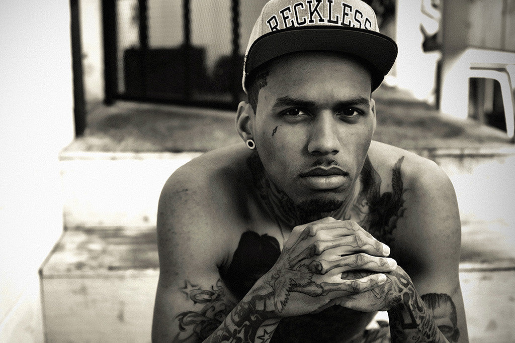 Kid Ink Black and White Tattoos Hip Hop Rap Poster