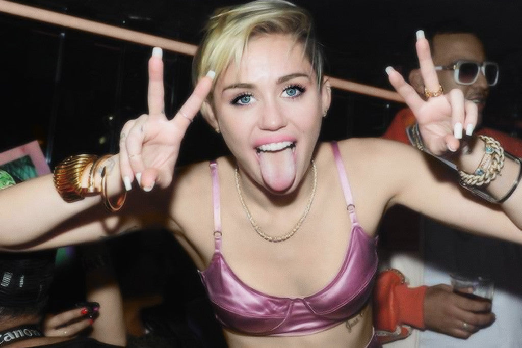 Miley Cyrus Tongue Poster