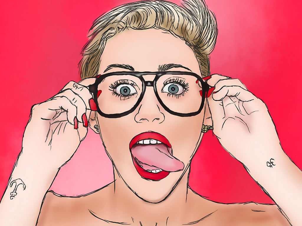Miley Cyrus Glasses Poster