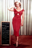 Marilyn Monroe Red Dress Full Body Poster
