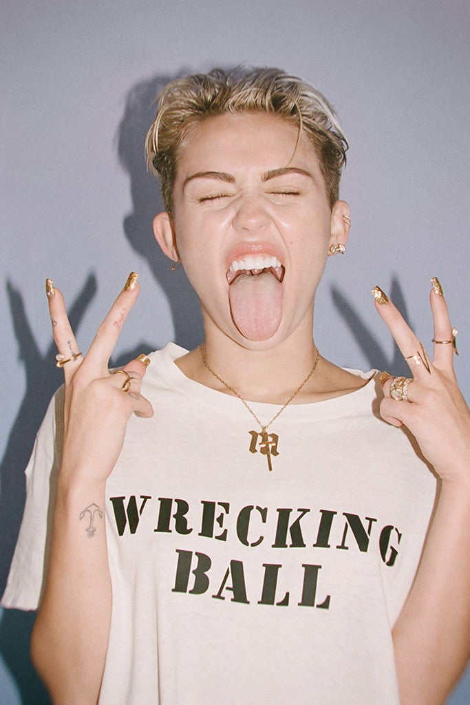 Miley Cyrus Wrecking Ball Hot Girl Sexy Poster