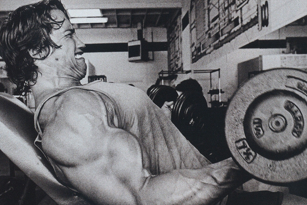 Arnold Schwarzenegger Black and White Motivational Inspirational Poster