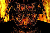 Darth Vader Flame Star Wars Poster