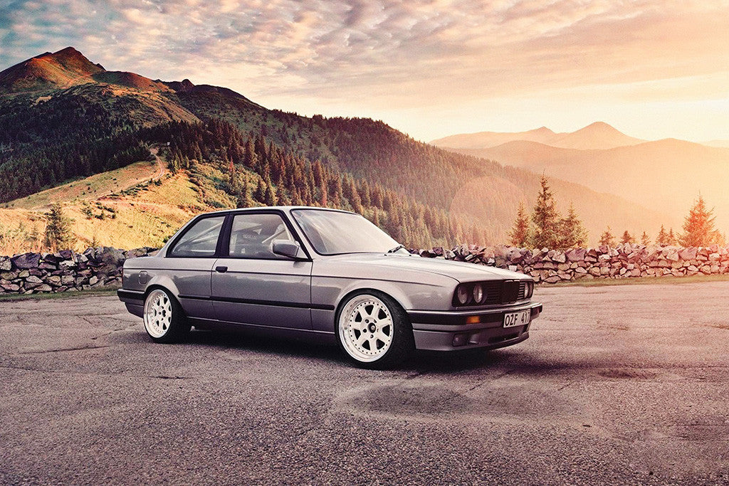 BMW E30 3 Series Car Poster
