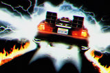 Dmc Delorean Back To The Future Acceleration Car Poster