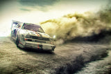 Audi Quattro Rally Car Poster