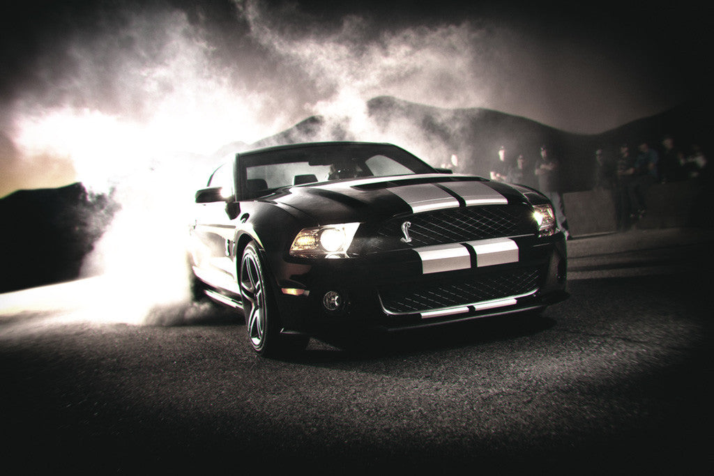 Ford Mustang Shelby GT500 Drift Car Poster