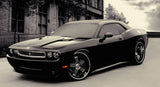 Dodge Challenger Black Muscle Car Car Poster