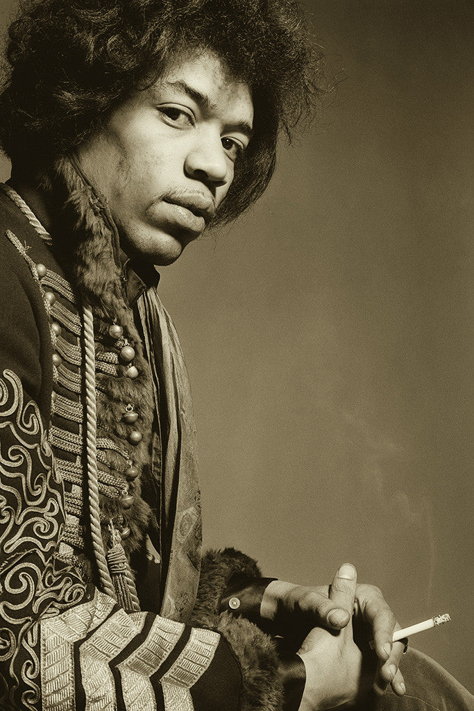 Jimi Hendrix Classic Rock Star Poster