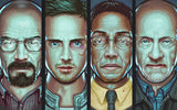 Breaking Bad Walter White Jesse Pinkman Characters Poster