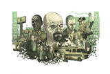 Breaking Bad Characters Art Poster