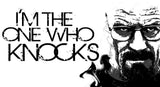 Breaking Bad I'm the One Who Knocks Walter White Quotes Black and White Poster