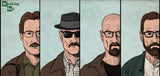 Breaking Bad Main Characters Poster