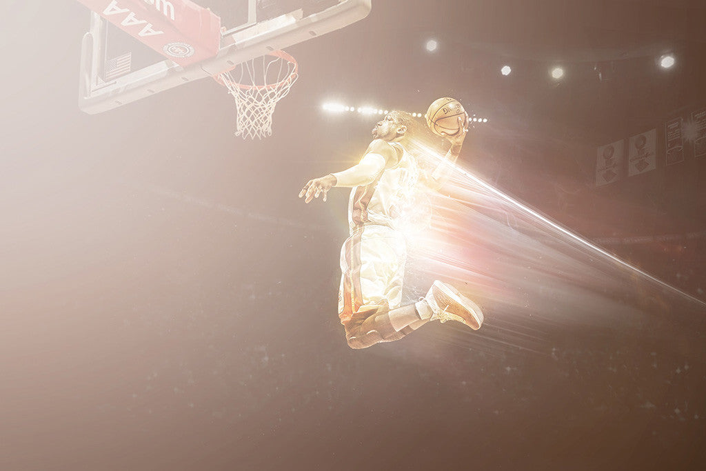 Dwyane Wade Miami Heat Finals Basketball NBA Poster