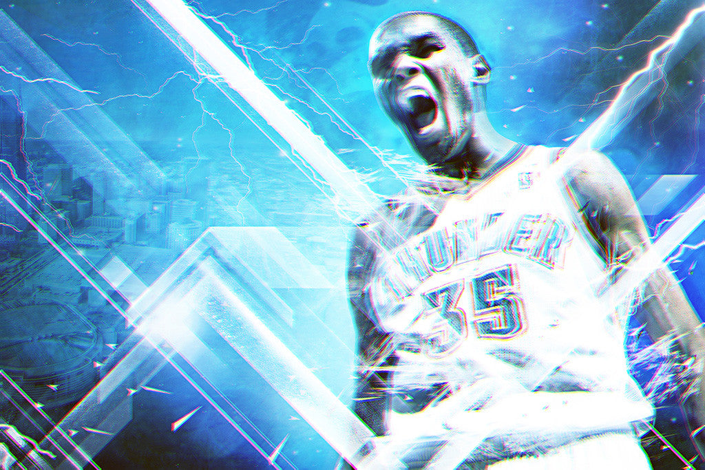 Kevin Durant Oklahoma City Thunder Basketball NBA Poster