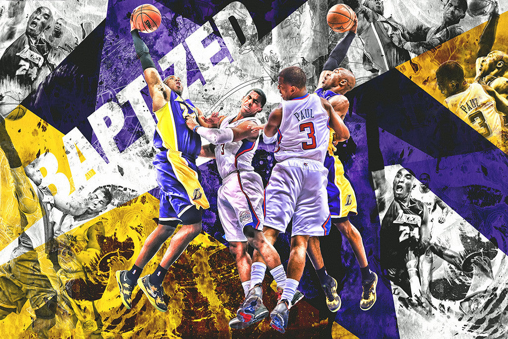 Kobe Bryant Los Angeles Lakers Basketball NBA Poster