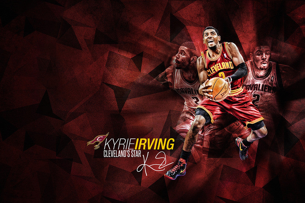 Kyrie Irving Cleveland Cavaliers Basketball NBA Poster