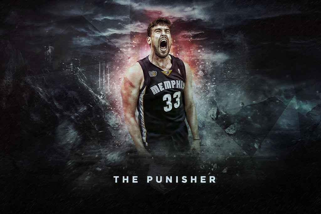 Marc Gasol Memphis Grizzlies Basketball NBA Poster