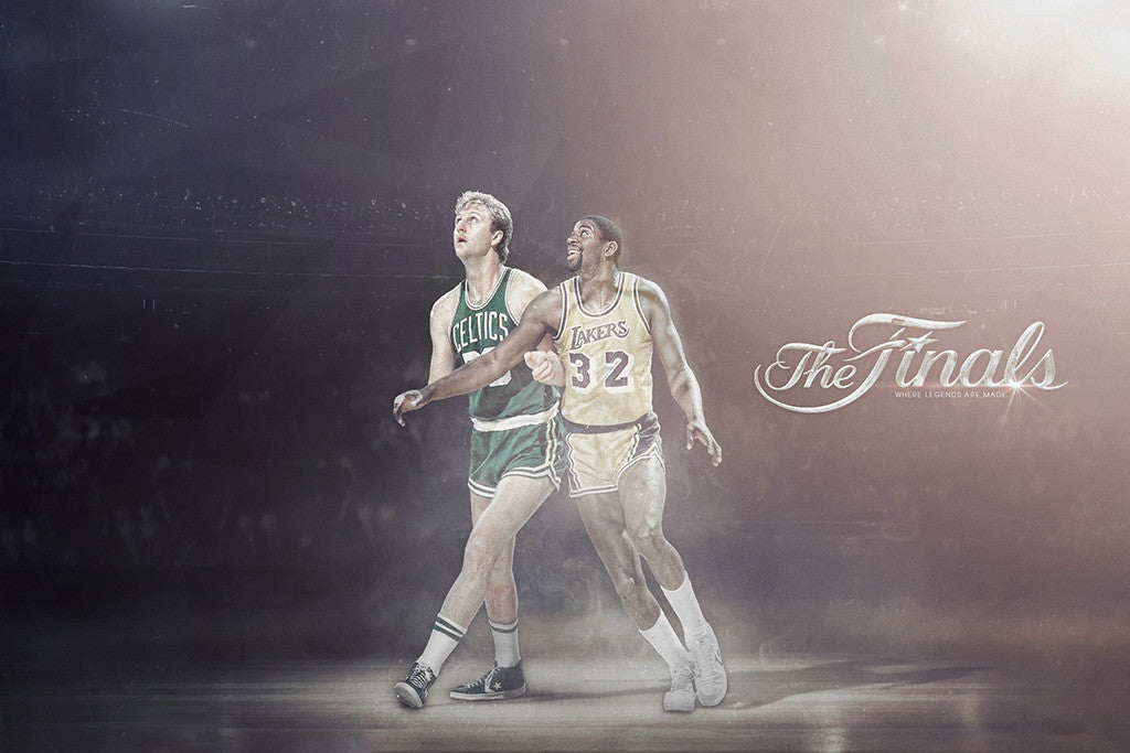 Magic Johnson Los Angeles Lakers Basketball NBA Poster