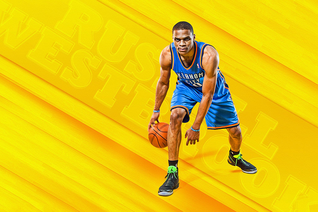 Russell Westbrook Oklahoma City Thunder Basketball NBA Poster