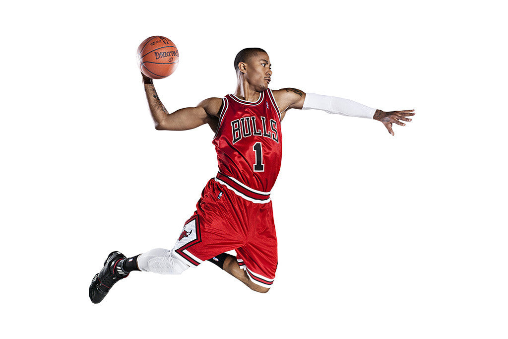 Derrick Rose Basketball Art Effect Chicago Bulls Dunk Canvas 